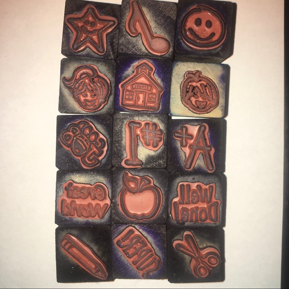$4 saleπ Set of 15 stamps - great for teachers! - Picture 6 of 7